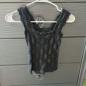 free people black tank top